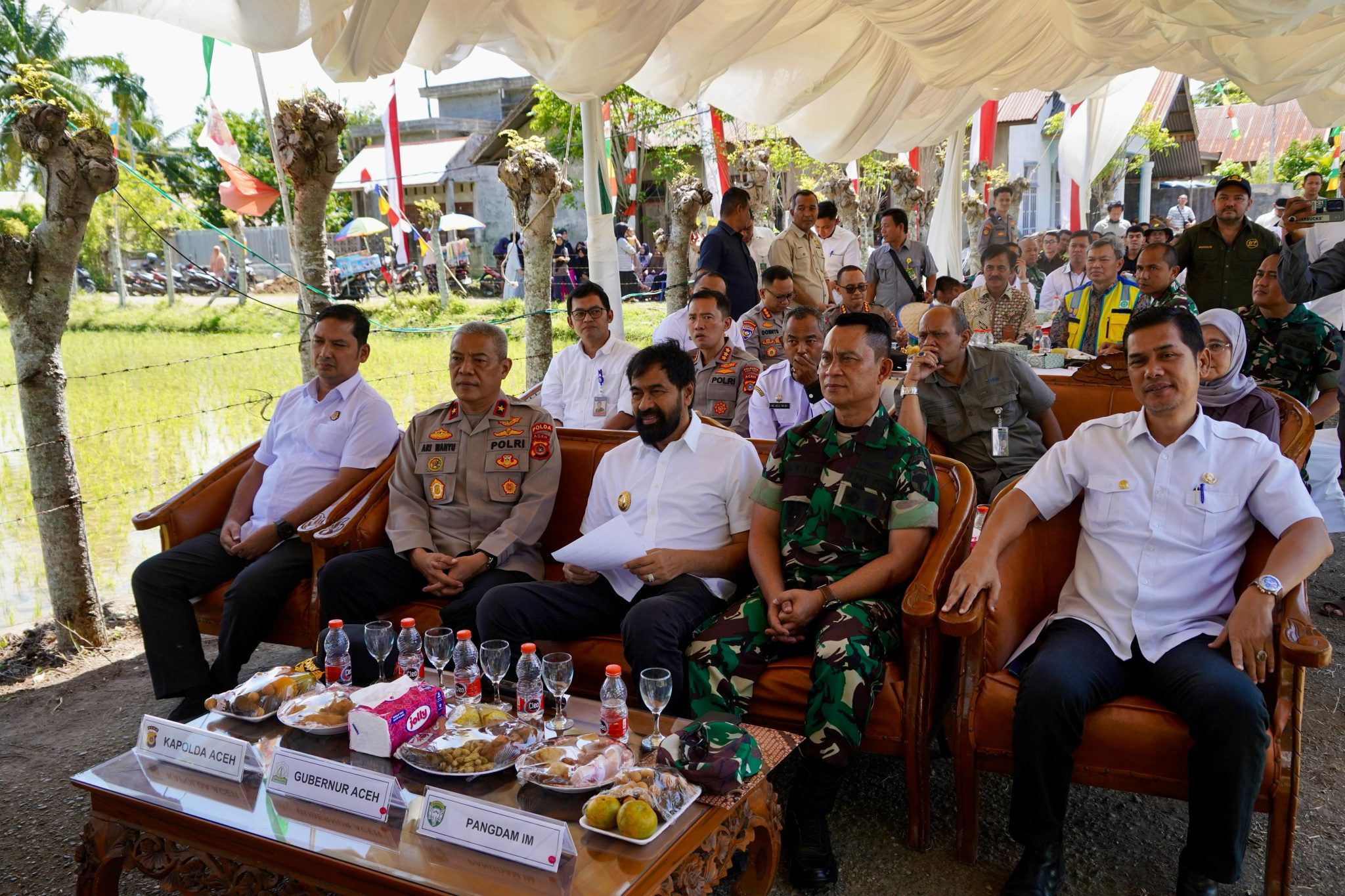 Kasdam IM bersama Forkopimda Aceh hadiri Acara Tanam Padi Serentak Nasional