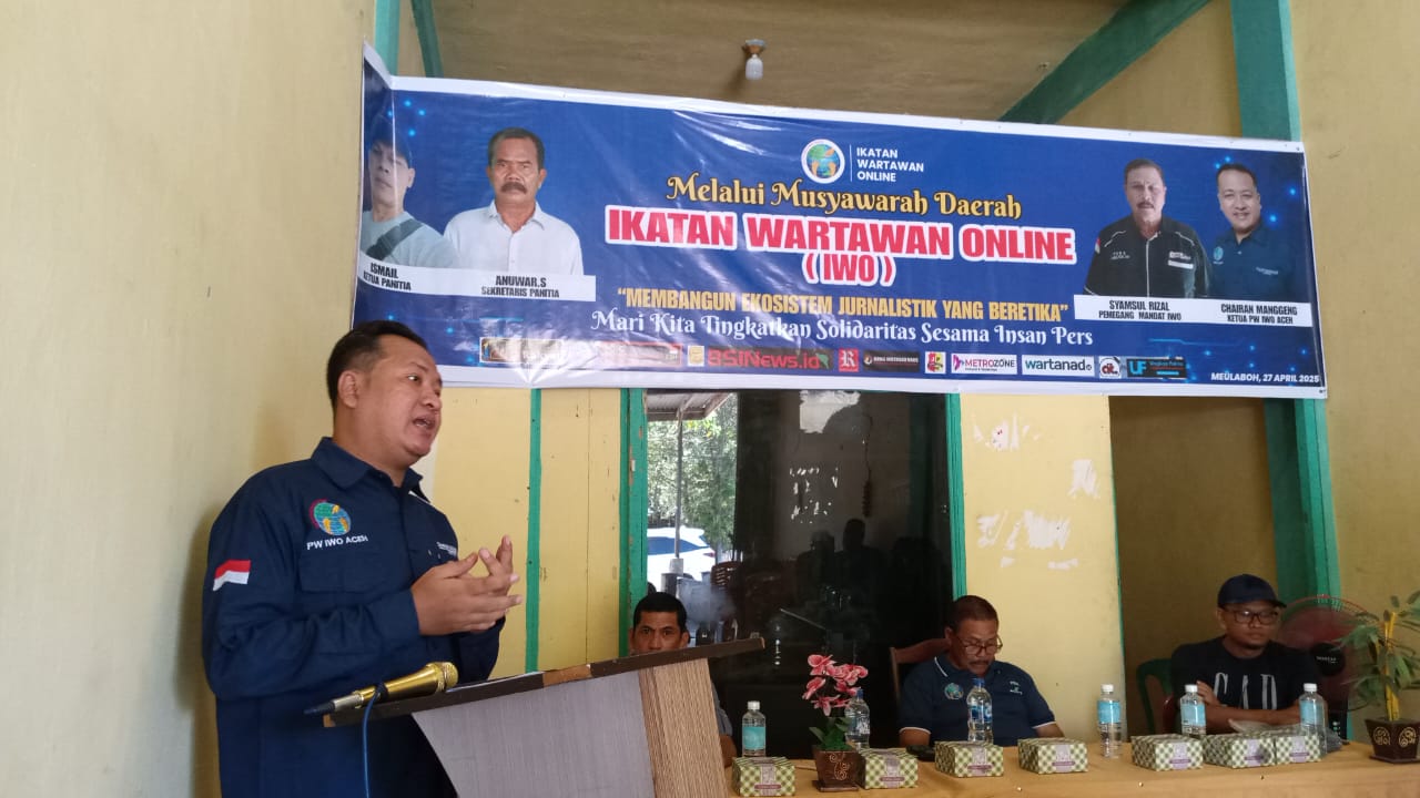 Syamsultizal Pimpin PD IWO Aceh Barat, Ini Pesan Ketua PW IWO Aceh