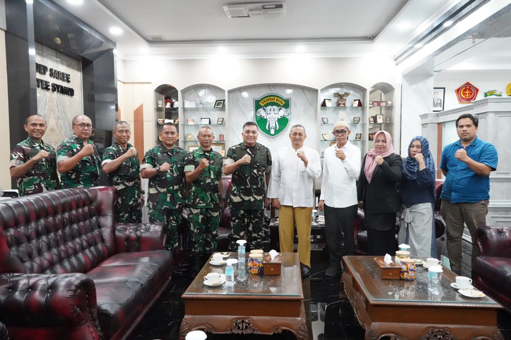 Pangdam Iskandar Muda Terima Audiensi Bappeda Aceh, di Makodam IM