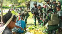 Satgas Yonif 112/DJ Borong Hasil Bumi Masyarakat Puncak Jaya