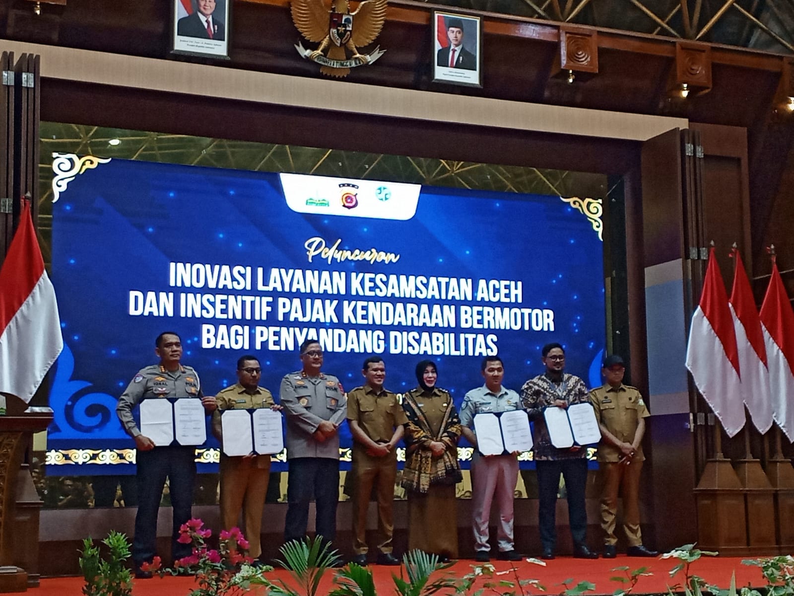 Wagub Aceh Tandatangan MoU Keringanan Pajak Untuk penyandang disabilitas.
