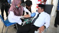 Syech Muharram Donor Darah Pada Peringatan Hari Jadi Kota Jantho Ke - 41