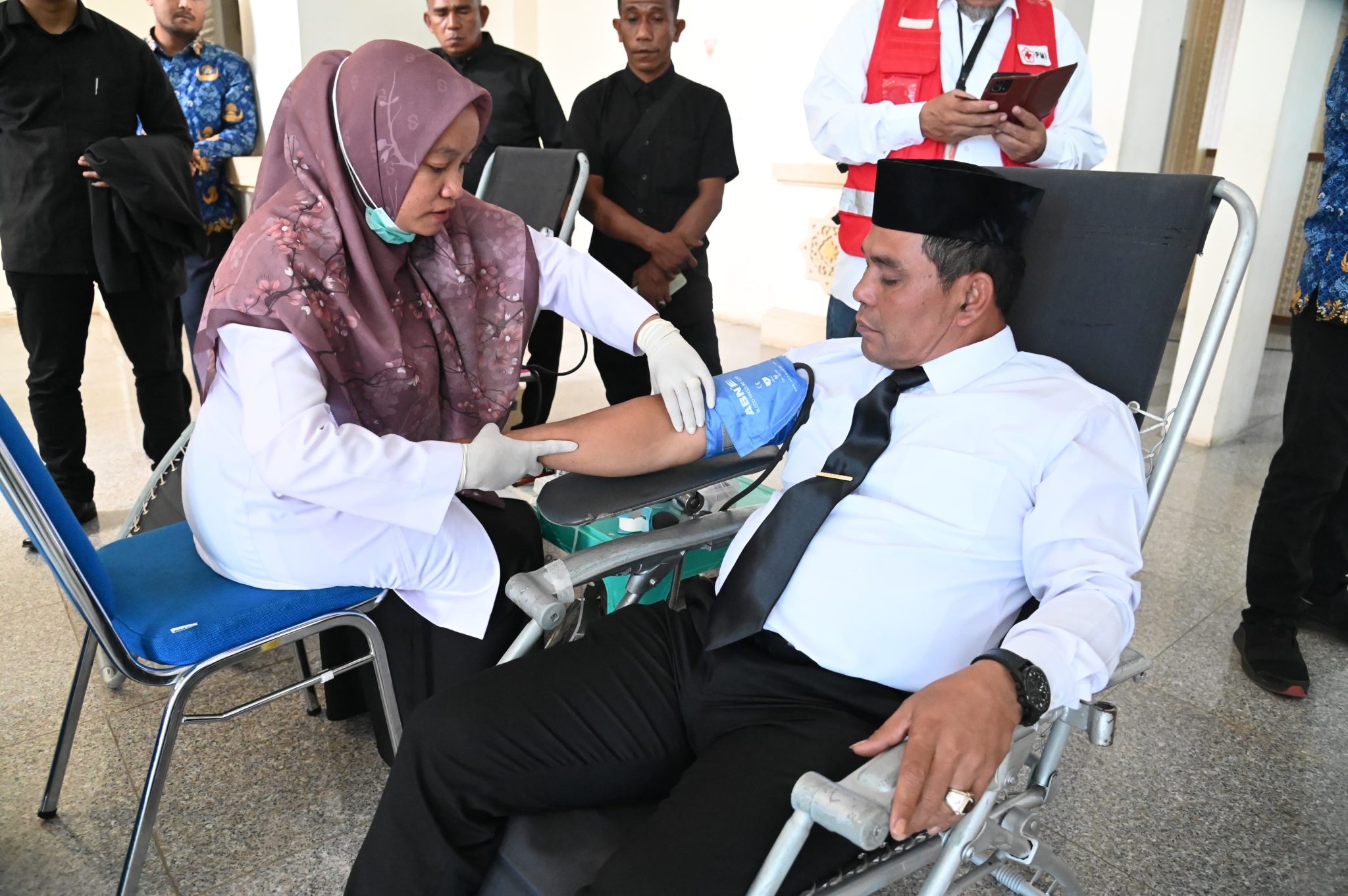 Syech Muharram Donor Darah Pada Peringatan Hari Jadi Kota Jantho Ke - 41