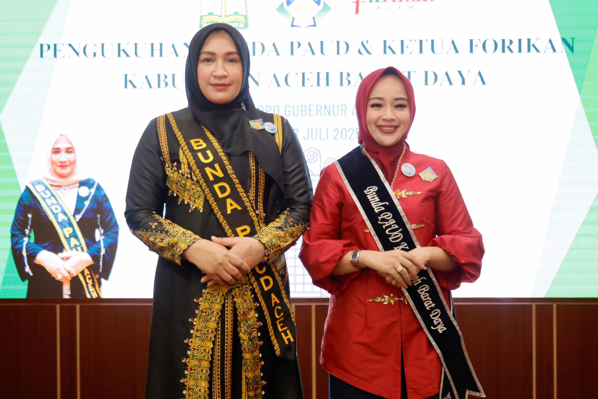 Marlina Muzakir Kukuhkan Bunda PAUD dan Ketua Forikan Abdya