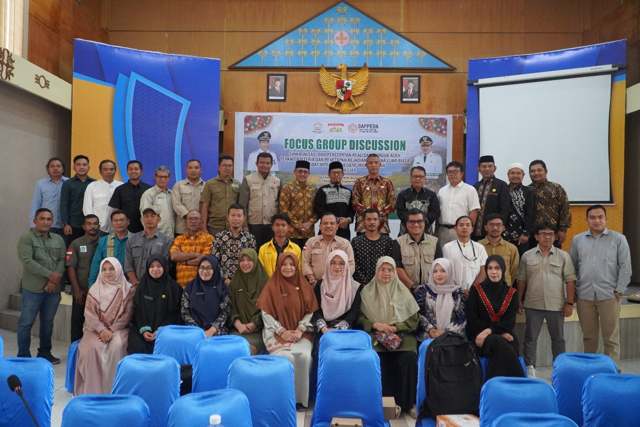 FGD Sinkronisasi dan Percepatan Realisasi Pergub Aceh tentang Kriteria dan Penetapan Kejadian Bencana Luar Biasa Akibat Interaksi Negatif Manusia dan Satwa Liar